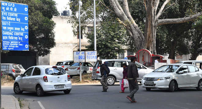 Caught unawares, rue patients, attendants in no-honking zone