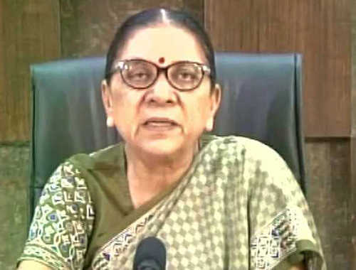 MP Governor Anandiben Patel calls Congress leaders for talks