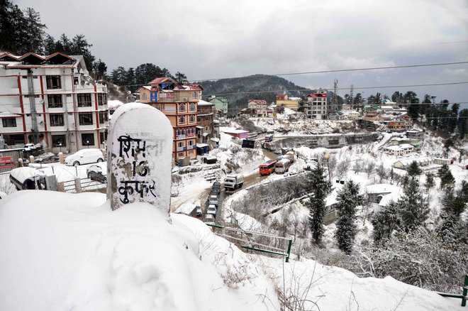 Shimla receives first snow of season