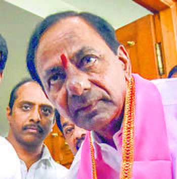 KCR to take oath today