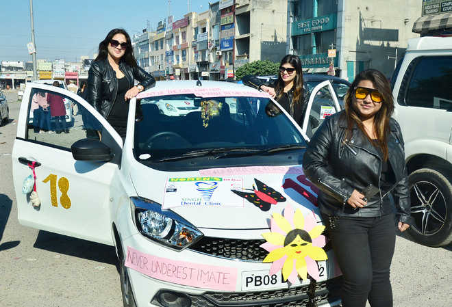 First-of-its-kind car rally for women in city