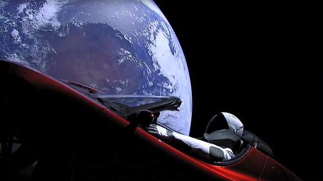 Sending a car into space