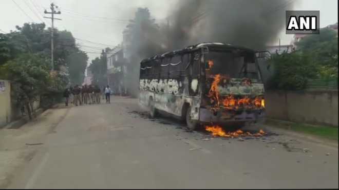 Violence in Allahabad over Dalit student''s killing