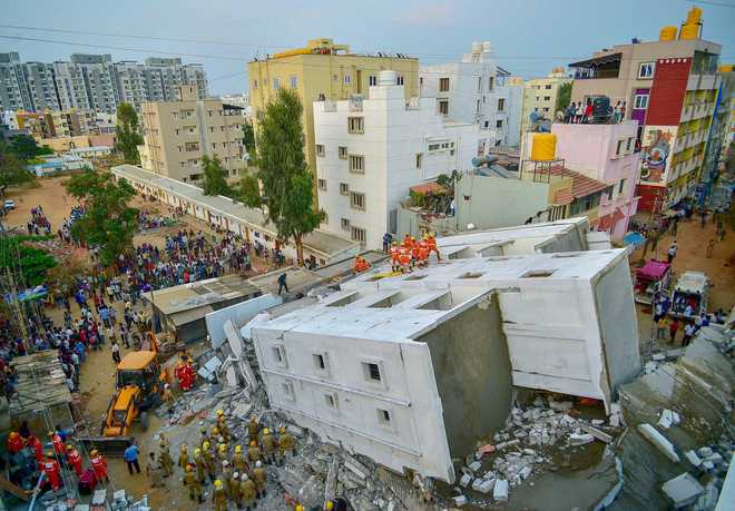 Bengaluru Building Collapse Leaves 3 Dead : The Tribune India