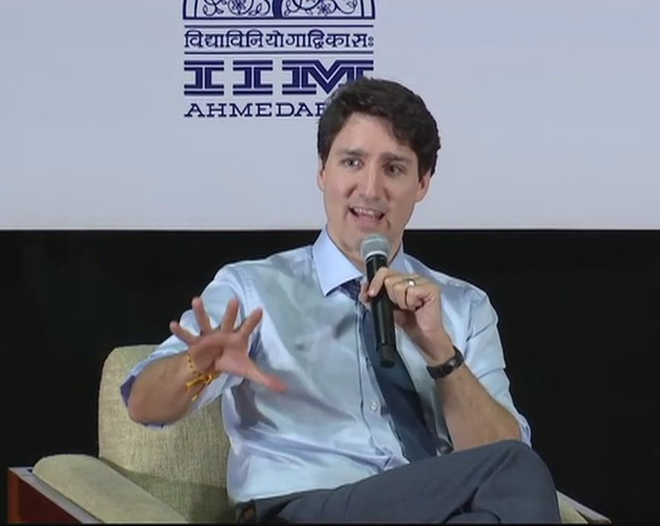 Differences have to be source of strength in society: Trudeau at IIM-A