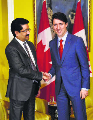 India Inc to invest $1bn in Canada, says Trudeau