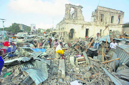 45 killed in twin car blasts in Mogadishu
