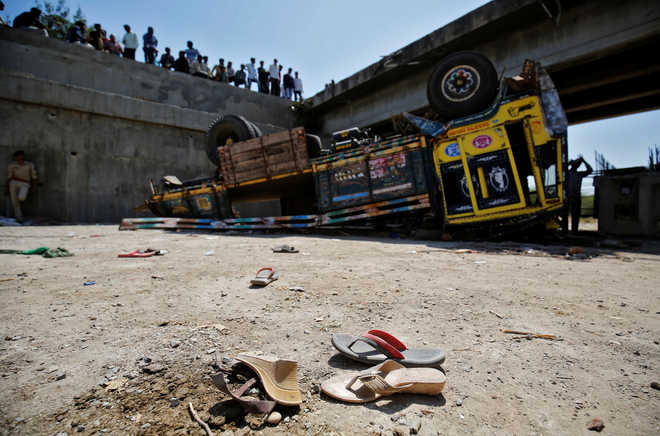 30 of wedding party killed as truck falls from bridge in Gujarat