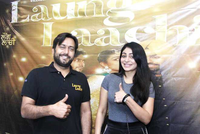 Star cast of ‘Laung Laachi’ comes calling