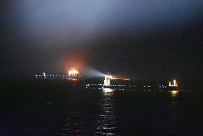 4 crew missing after container ship catches fire off Lakshadweep coast