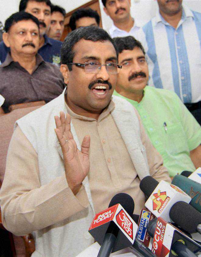 Madhav’s ‘soft approach’ for PDP riles BJP leaders