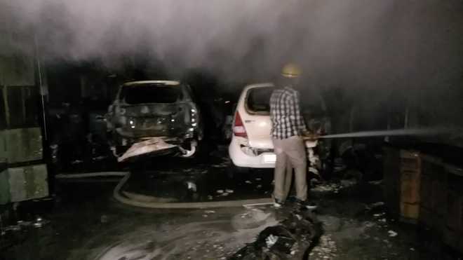 Karnal workshop engulfed in fire; 35 cars, SUVs gutted