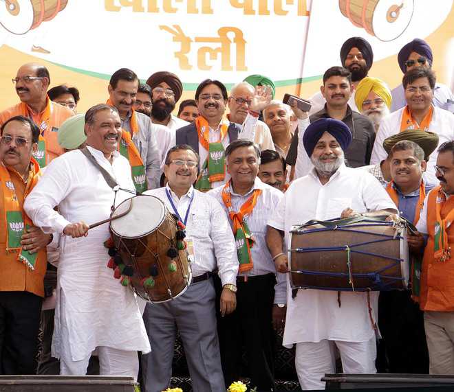 At BJP rally, Sukhbir says alliance ‘eternal’