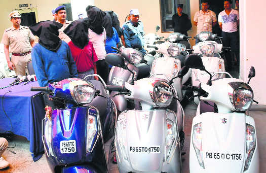 20 scooters financed on fake papers recovered, five held