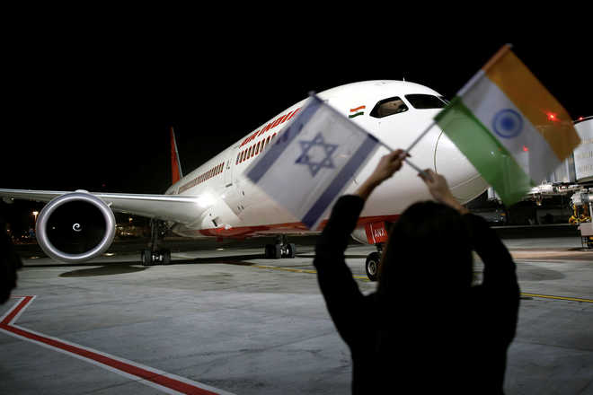 Air India''s maiden direct flight reaches Tel Aviv