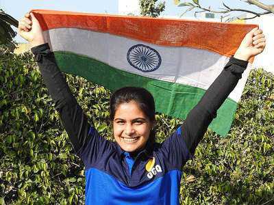 Manu Bhaker shoots gold at ISSF Junior World Cup