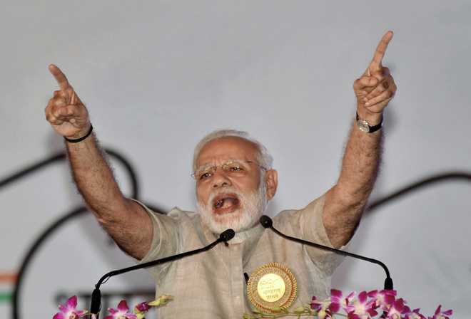 At Champaran, Modi lashes out at opposition parties