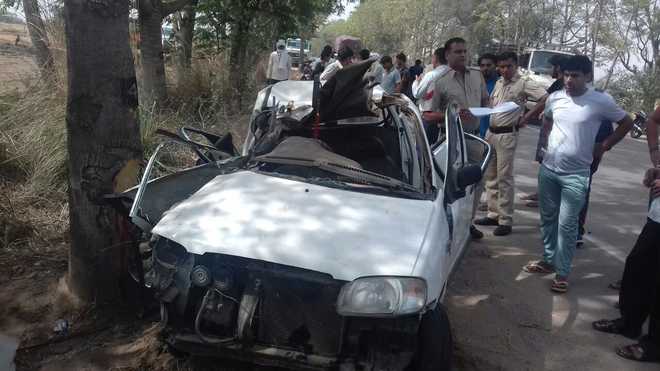 4 killed as car dashes against tree in Haryana’s Charkhi Dadri