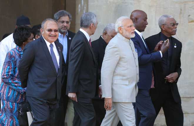 PM Modi joins world leaders for CHOGM retreat in UK