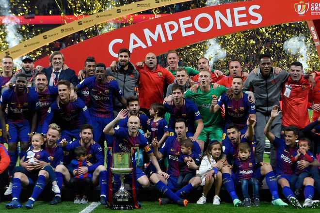 Barca thrash Sevilla to win King’s Cup