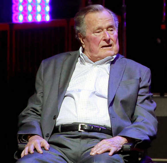 Former US president Bush hospitalised a day after wife’s funeral