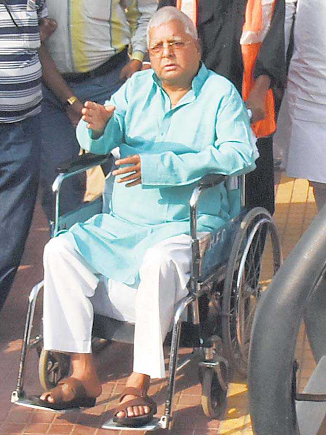 Lalu out on parole for son’s wedding