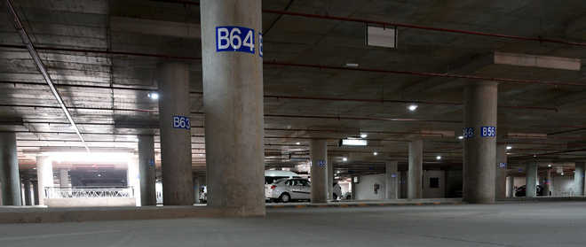 Cheapest parking facility 
in city has few takers