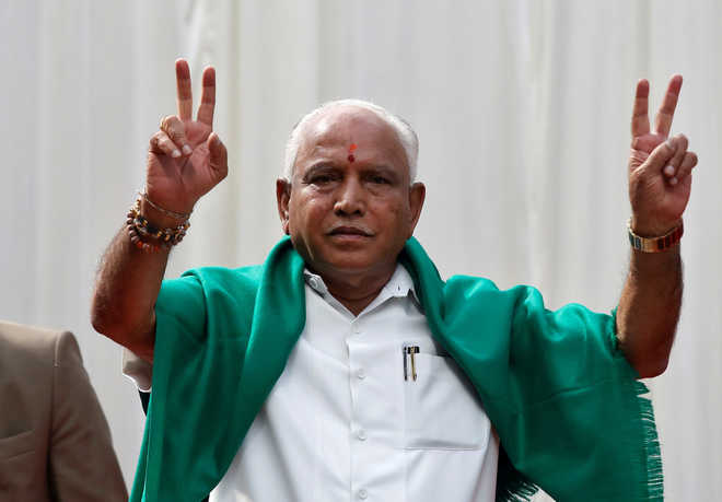 With court battle on, Yeddyurappa says 100 per cent confident of majority