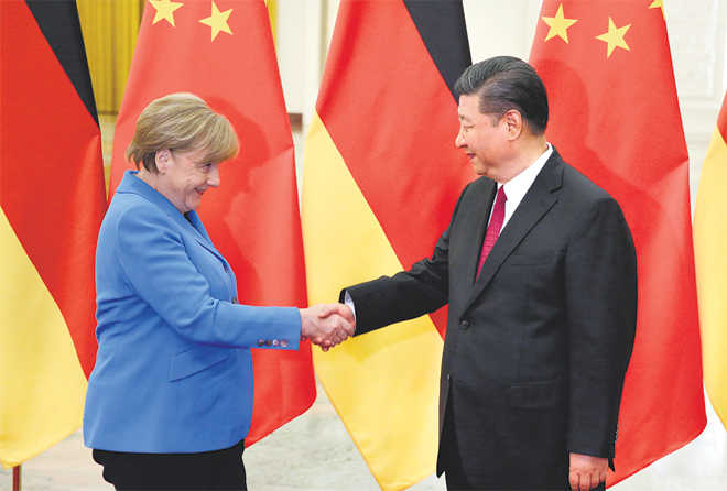 Merkel woos China