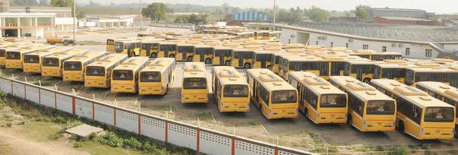 BRTS buses continue to gather dust in city