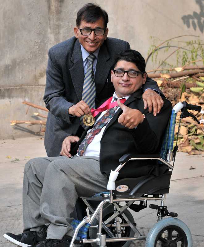 Dad plays sheet anchor as son overcomes disability