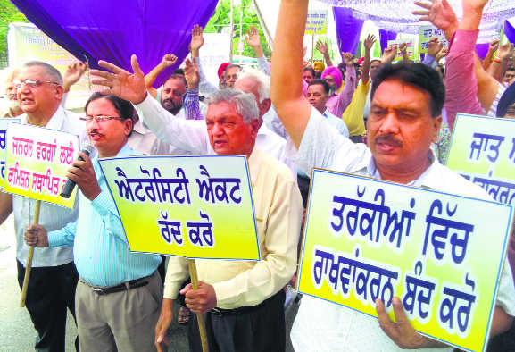 Protest held against quota in promotions