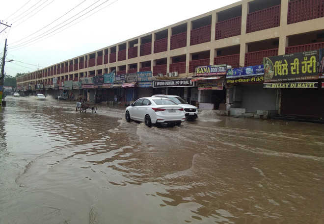 Jagraon flooded after rain