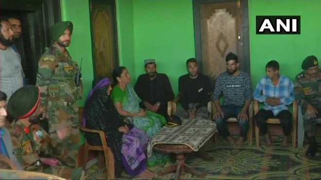 Sitharaman visits rifleman Aurangzeb''s family in J&K