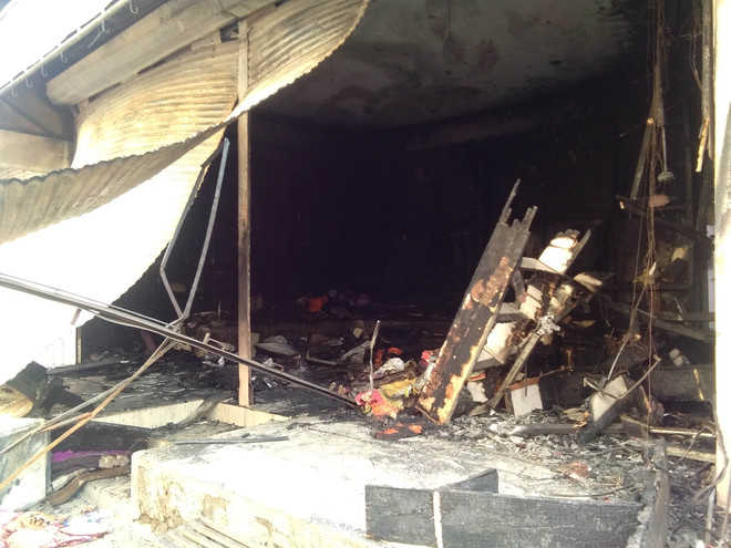 Garment shop gutted, owner suspects relative’s hand