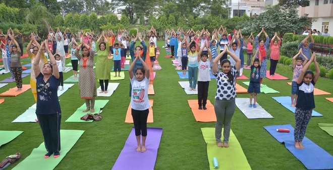 Yoga retreat for schoolchildren