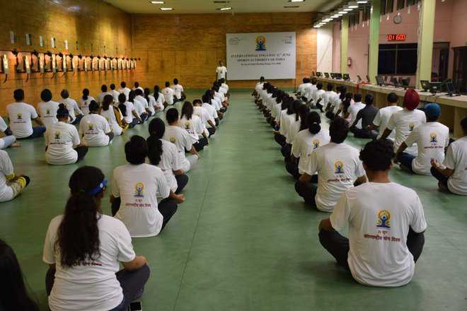 Yoga Day photo-op stalls Asiad trials