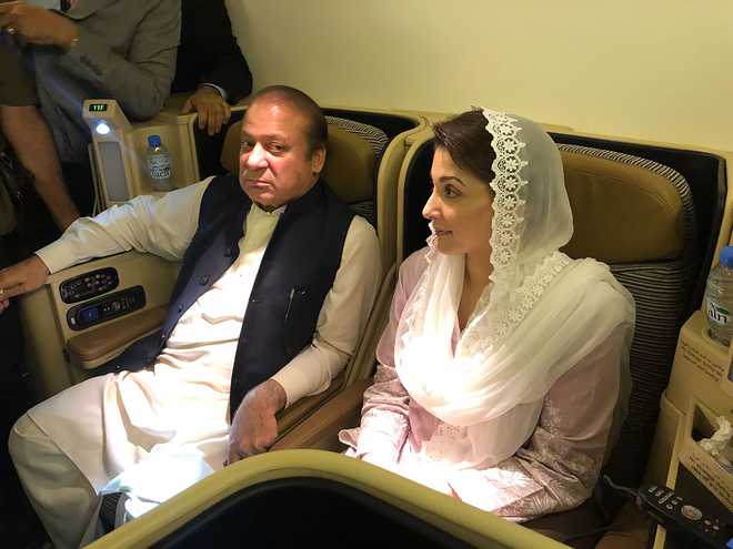 Sharif, daughter to remain in jail until poll as court adjourns hearing on their appeals