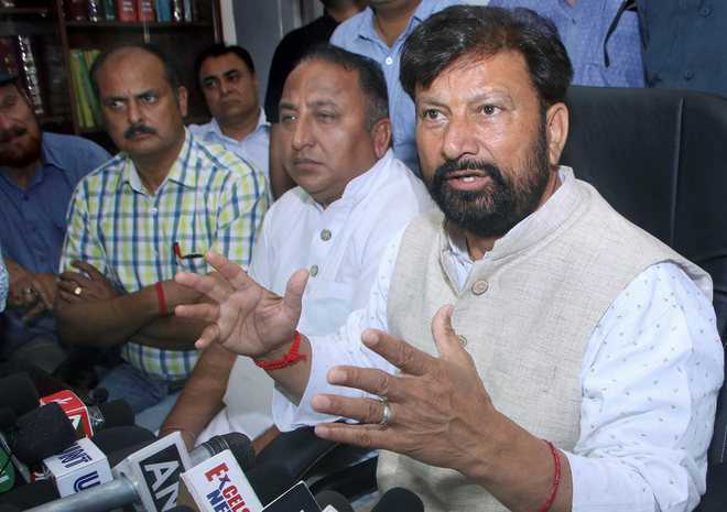 Lal Singh to float apolitical pro-Dogra outfit tomorrow