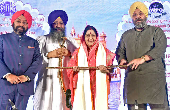 Indian missions to celebrate Guru Nanak’s 550th birth anniversary: Swaraj