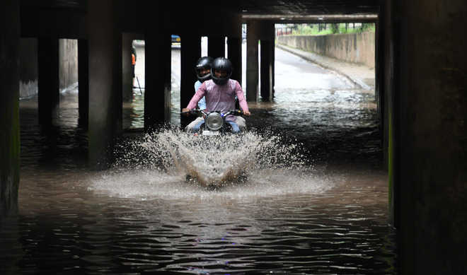 City areas witness waterlogging
