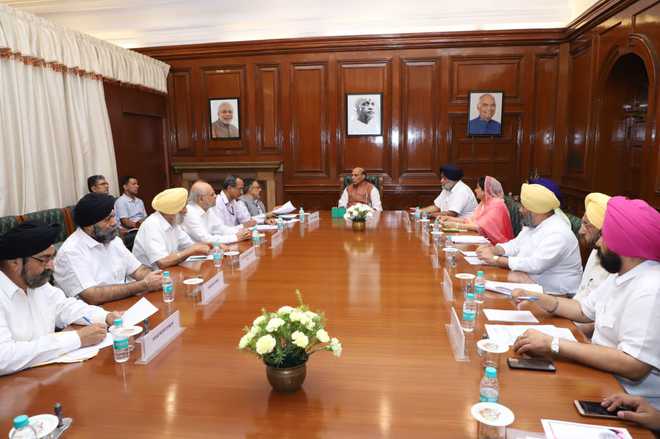 Govt looking into issues raised by SGPC: Rajnath to SAD