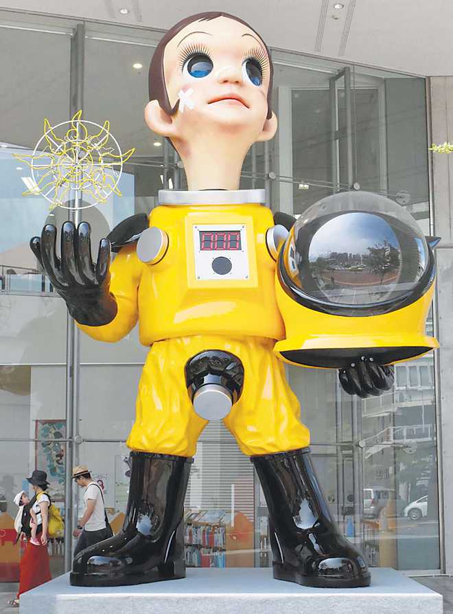 Fukushima nuclear statue ignites online furore