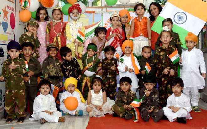 City schools celebrate I-Day with zeal