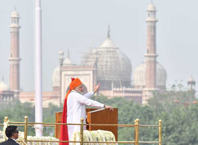 In last I-Day speech of term, Modi hails India’s rise under his govt