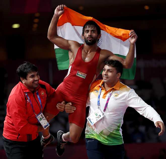 Wrestler Bajrang Punia opens India’s gold account in Asian Games