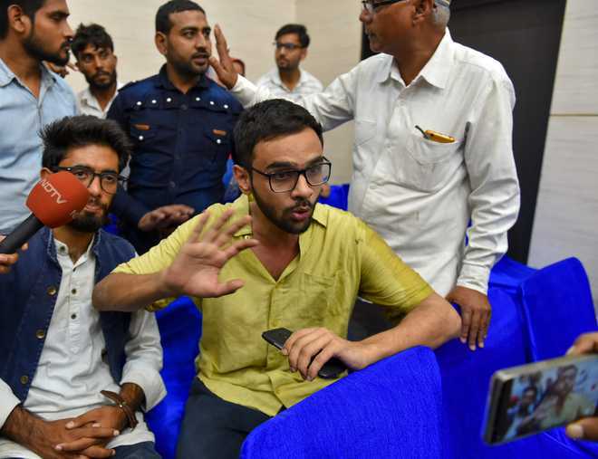 Two ‘cow vigilantes’ detained for attack on Umar Khalid