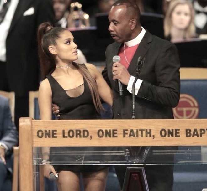 Bishop apologises to Ariana Grande for ''being too friendly'' at the funeral