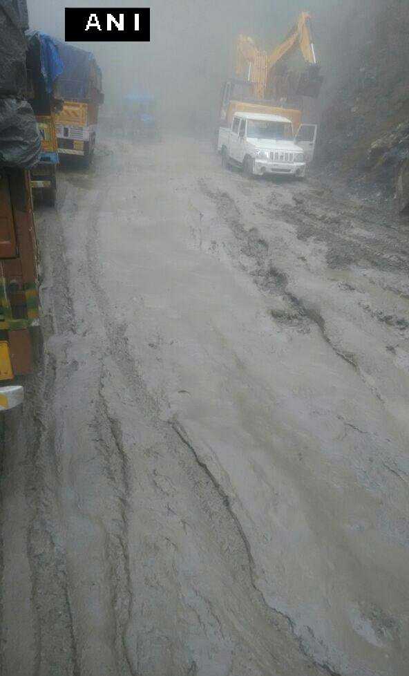 Rains wash away Himachal highway four-laning