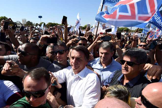 Brazilian presidential candidate stabbed at rally